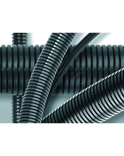 Труба гофрированная самозатухающий полиамид PA6V0 32 мм без зонда DKC 80032 (25 м) в Королеве Труба гофрированная Pintop.ru