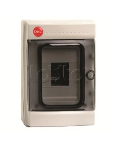 Щиток настенный с дверцей, 4 модуля, IP65, цвет серый DKC 85604 в Королеве Боксы для автоматов Pintop.ru