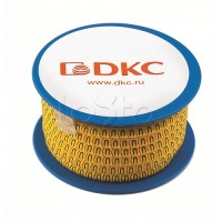 Колечко маркировочное ., 1,3-2,5мм. черное на желтом DKC AZO214BY