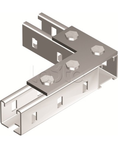 Пластина соединительная L-обр., длина 90х140 мм, 4отв., горячеоцинкованная DKC BMD1022HDZ в Королеве Аксессуары для лотков Pintop.ru