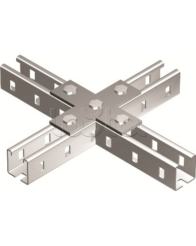 Пластина соединительная Х-обр., горячеоцинкованная DKC BMD1041HDZ в Королеве Аксессуары для лотков Pintop.ru