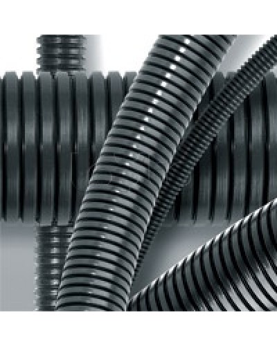 Труба гофрированная DN23мм, ПВ-0, д. вн. 22,6 мм, д. нар. 28,5 мм, полиамид 6 с протяжкой DKC PA612329F0 в Королеве Труба гофрированная Pintop.ru