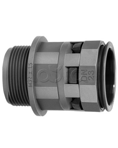 Муфта труба-коробка DN 17 мм, М20х1,5 DKC PAM17M20N в Королеве Повороты, муфты, тройники Pintop.ru