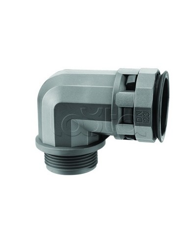 Муфта 90 грд. труба-коробка DN 17 мм, М20х1,5, полиамид, цвет черный DKC PAN17M20N в Королеве Повороты, муфты, тройники Pintop.ru