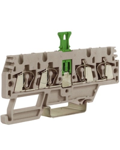 Зажим, 2 ввод/2 вывода, серый 2,5 кв.мм, с размыкателем DKC ZHMS10GR в Королеве Держатели, клипсы, скобы Pintop.ru