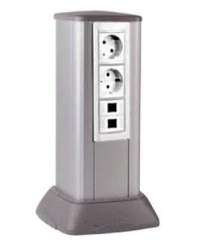 Миниколонна алюминиевая, 0.25м, цвет серый DKC (19524) в Королеве Аксессуары для кабель-канала Pintop.ru