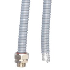 Металлорукав DN 10мм в ПВХ изоляции, Dвн 10,0 мм, Dнар 14,0, 50 м, цвет серый DKC 6071R-010