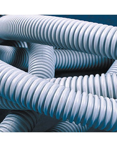 Труба гофрированная самозатухающий ПВХ 25 мм с зондом лёгкая DKC 91925 (50 м) в Королеве Труба гофрированная Pintop.ru