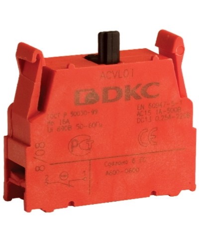 Блок контактный с клеммными зажимами (нормально-замкнутый) DKC ACVL01 в Королеве Клеммные колодки Pintop.ru