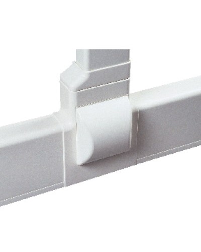 Тройник для плинтусного короба 100х40 мм с отводом на короб 90х40 мм, белый DKC AIR10047 в Королеве Повороты, муфты, тройники Pintop.ru