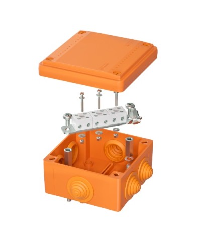 Коробка пластиковая FS с кабельными вводами и клеммниками, IP55,100х100х50мм, 6р, 4мм.квDKC (FSB11604) в Королеве Распределительные коробки Pintop.ru