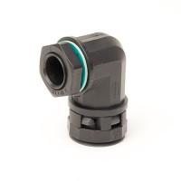 Монтажный комплект муфта 90 грд. труба-коробка DN 12 мм, М20х1,5, полиамид, цвет черный DKC PACN12M20N