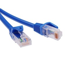 Патч-корд неэкранированный CAT5E U/UTP 4х2, LSZH, синий, 3м DKC RN5EUU4530BL