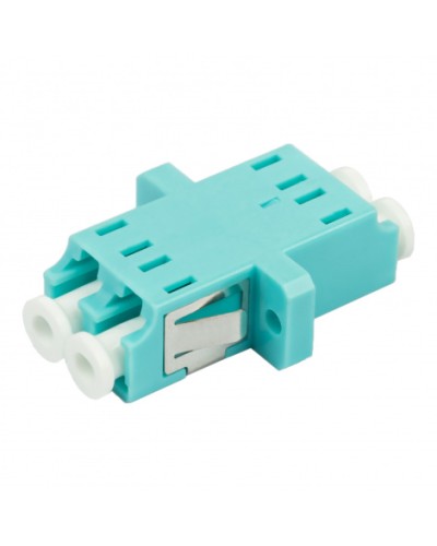 Адаптер оптический проходной LC-LC, OM3, дуплекс (duplex), бирюзовый Datarex DR-541123 в Королеве Коммутационные изделия Pintop.ru