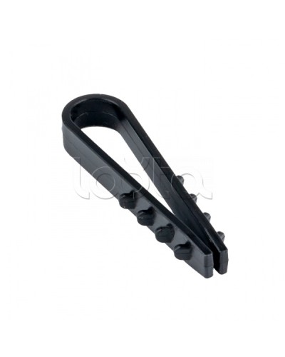 Дюбель-хомут для круглого кабеля (5-10мм) черный (50шт.) EKF PROxima (plc-ncs50-5x10b) в Королеве Крепеж: Дюбели, шурупы, саморезы Pintop.ru