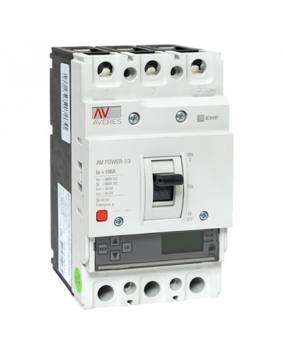 Автоматический выключатель AV POWER-1/3 100А 50kA ETU6.0 EKF (mccb-13-100-6.0-av) в Королеве Электротехническое оборудование Pintop.ru