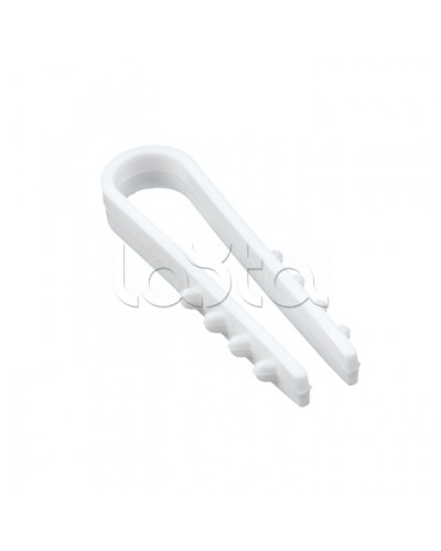 Дюбель-хомут для круглого кабеля (5-10мм) белый (50шт.) EKF PROxima (plc-ncs50-5x10w) в Королеве Крепеж: Дюбели, шурупы, саморезы Pintop.ru