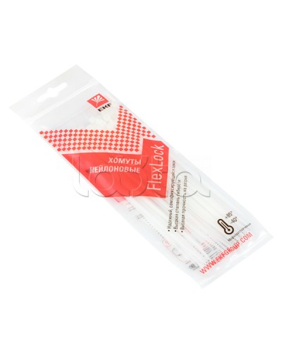 Хомут P6.6 стандартный (б), 2.5x160 (100шт) FlexLock PROxima EKF (plc-fl-ctsw-2.5x160) в Королеве Стяжки-хомуты Pintop.ru