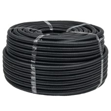 Труба гофр. негорючая безгалогеновая FRHF с протяжкой d20 мм (100 м) черная EKF-Plast (FRHF-20)