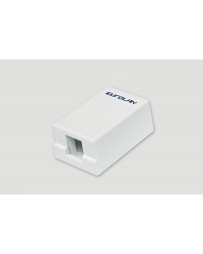 Коробка настенная EuroLan 12B-00-01WT в Королеве Розетки компьютерные и телефонные Pintop.ru