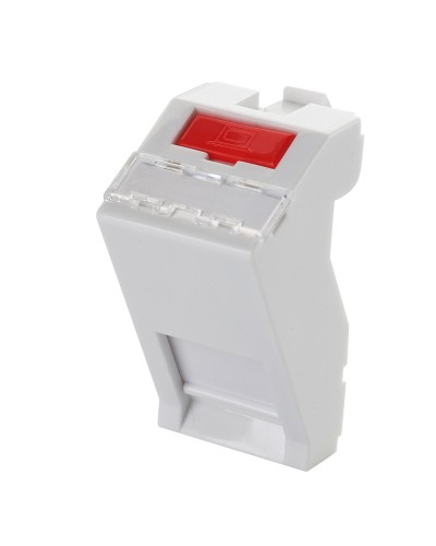 Адаптер 45 × 22,5 мм для 1 модуля Keystone, наклонный, белый Eurolan (16B-45-05WT) в Королеве Модули Keystone Pintop.ru