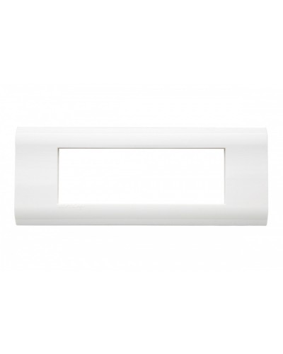 Рамка французский стандарт 6 модулей 45 × 22,5 мм, белый Eurolan (16M-00-06WT) в Королеве Комбинированные настенные розетки Pintop.ru