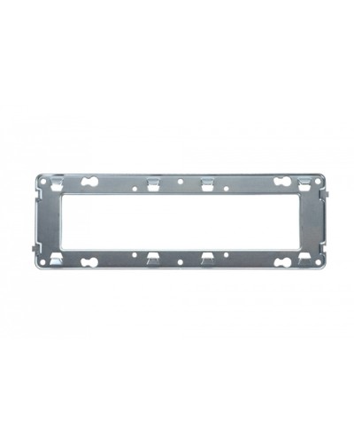 Универсальный суппорт для горизонтальных рамок 6 и 8 модулей французский стандарт Eurolan (16S-00-18WT) в Королеве Комбинированные настенные розетки Pintop.ru