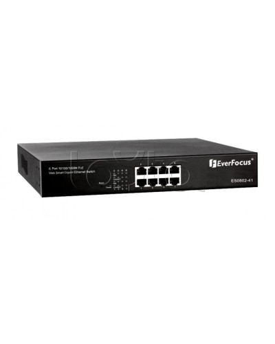 Коммутатор PoE 8-портовый EverFocus ES0802-41 в Королеве Коммутаторы Pintop.ru
