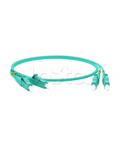 Патч-корд волоконно-оптический Hyperline FC-D2-503-FC/PR-LC/PR-H-3M-LSZH-AQ в Королеве Патч-корды оптические Pintop.ru