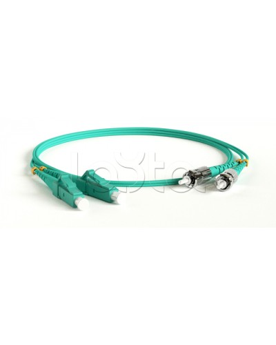 Патч-корд волоконно-оптический Hyperline FC-D2-503-LC/PR-ST/PR-H-2M-LSZH-AQ в Королеве Патч-корды оптические Pintop.ru