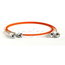 Патч-корд волоконно-оптический Hyperline FC-D2-50-ST/PR-ST/PR-H-10M-LSZH-OR