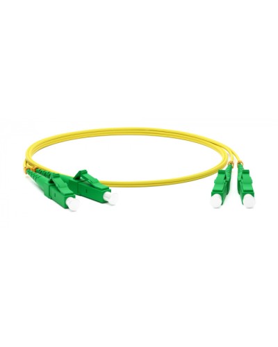 Патч-корд волоконно-оптический одномодовый SM 9/125 (OS2), LC/APC-LC/APC, duplex, LSZH, 5 м Hyperline FC-D2-9-LC/AR-LC/AR-H-5M-LSZH-YL в Королеве Патч-корды оптические Pintop.ru