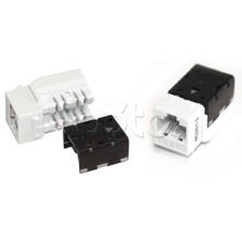 Вставка Keystone Jack RJ-45(8P8C), категория 6A, 110 IDC красная Hyperline (KJNE-8P8C-C6A-90-RD)