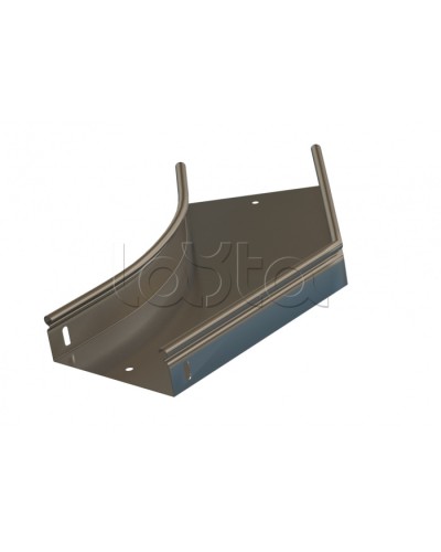 Угол 45° горизонтальный плавный Hyperline RST-AHS45-150-100-0,8-R100-SZ в Королеве Аксессуары для лотков Pintop.ru