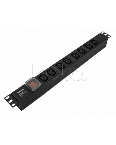 Блок розеток Hyperline SHE19-8IEC-S-IEC в Королеве Блоки розеток Pintop.ru