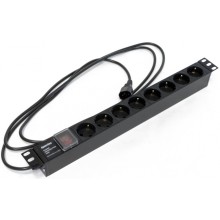 Блок розеток Hyperline SHE19-8SH-S-2.5IEC