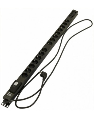 Блок розеток Hyperline SHE-15SH-3IEC-B-2.5EU в Королеве Блоки розеток Pintop.ru