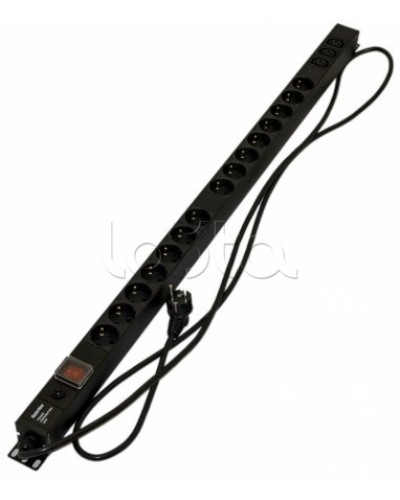 Блок розеток Hyperline SHE-15SH-3IEC-SF-2.5EU в Королеве Блоки розеток Pintop.ru