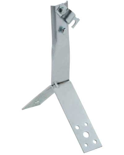 Держатель проводника круглого 6-10мм винтовой для конька h=100мм оцинкованная сталь IEK (ZDP80-11-4-16-100) в Королеве Крепеж Pintop.ru