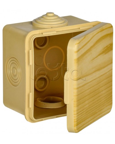 Коробка расп. КМ для о/п D=85х40мм IP54 4 вв. сосна IEK (UKO21-085-040-000-K34-54) в Королеве Распределительные коробки Pintop.ru