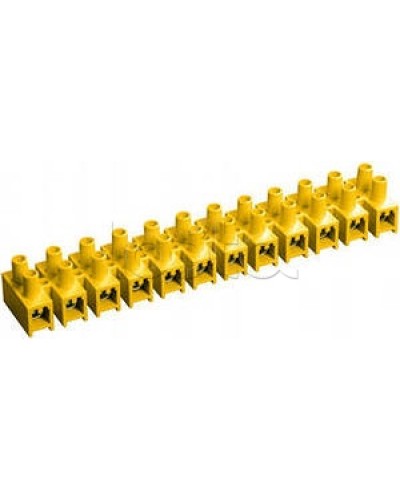 Зажим винтовой ЗВИ-3 н/г 1,0-2,5 мм2 (12пар) желтый IEK UZV7-003-04 в Королеве Клеммные колодки Pintop.ru