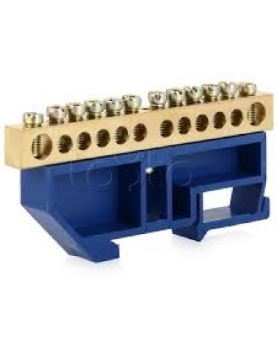 Шина нулевая с DIN-изолятором ШНИ-6x9-10-Д-С IEK YNN10-69-10D-K07 в Королеве Клеммные колодки Pintop.ru