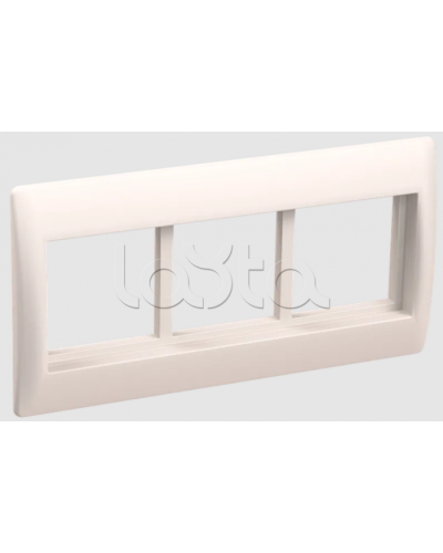 Рамка и суппорт на 6 модулей 45×45 для к/к 100×60 и 100×40 IEK (CKK-40D-RSU6-075-K01) в Королеве Аксессуары для кабель-канала Pintop.ru