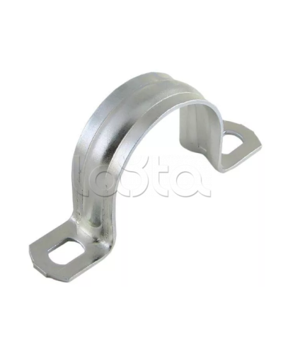 Скоба металл.двухлапковая d25-26мм IEK (CMAT11-25-100) в Королеве Держатели, клипсы, скобы Pintop.ru