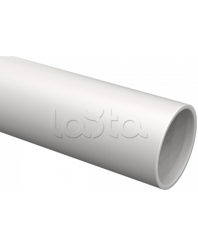 Труба гладкая жесткая ПВХ d=25 белая 2м (50м/компл) IEK (CTR10-025-K01-2-050) в Королеве Гладкая труба Pintop.ru