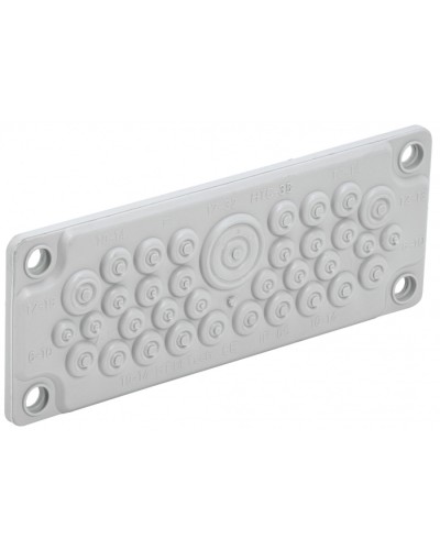 TITAN Ввод кабельный мембр. 35 отв. d=7-32мм IP65 серый IEK (TI-00D-MC-035-65) в Королеве Аксессуары для стоек и шкафов Pintop.ru