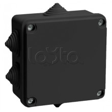 Коробка расп. КМ41234 100х100х50мм IP55 6 вв. черная IEK (UKO11-100-100-050-K02-55)