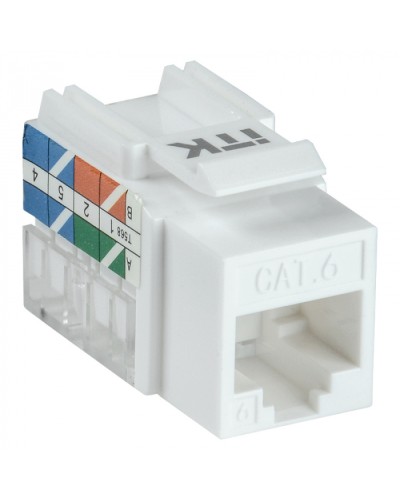 Модуль Keystone Jack кат.5E UTP 110 IDC 90град ITK CS1-1C5EU-11 в Королеве Модули Keystone Pintop.ru