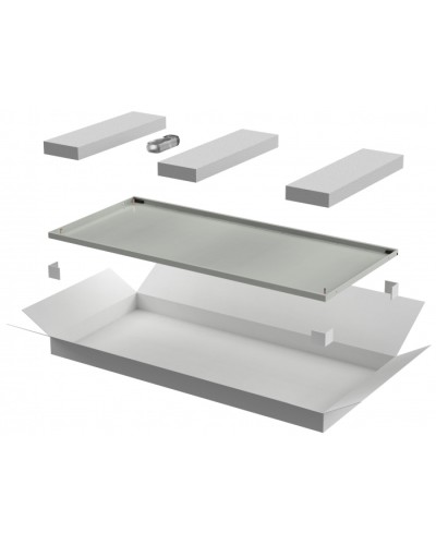 ITK LINEA E Дверь металлическая 600мм шкафа 47U сер. (LE35-47U6X-DM) в Королеве Аксессуары для стоек и шкафов Pintop.ru