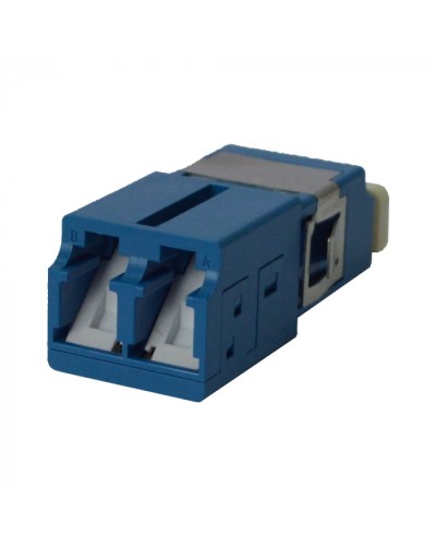 Адаптер оптический LC SM, со шторкой, корпус SC, дуплексный LANMASTER (LAN-2LCS/SH-AM-SM) в Королеве Проходные адаптеры и розетки оптические Pintop.ru